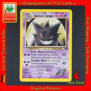 Sabrina's Gengar - Pokemon Karte TCG 29/132 Non Holo Gym Challenge /Y34 - Bild 1 von 16