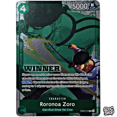 One Piece Card Roronoa Zoro EB02-019 Tournament Pack 2025 Vol.3 Promo English - Bild 1 von 4