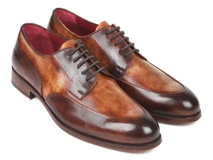 Paul Parkman Herren Dual Tone Braun Derby Schuhe (ID#995-BRW) - Bild 1 von 7