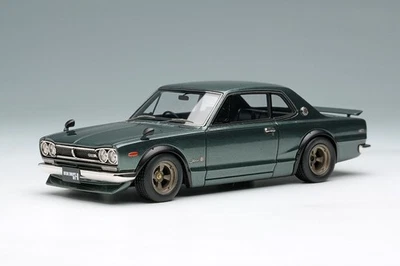 Make Up VISION VM244E 1/43 Nissan Skyline 2000 GT-R KPGC10 1971 Metallic Green - Image 1 of 4