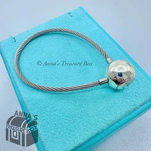Tiffany & Co. 925 Silver Paloma Picasso Twist Cable Ball Keyring (boxset) - Picture 1 of 6