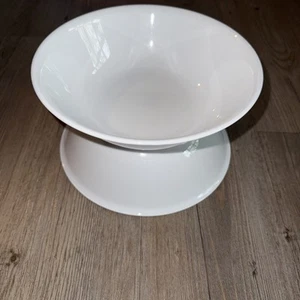 Juego de 2 tazones para servir Corelle EE. UU. blancos grandes 8,5” verduras/ensalada/pasta - Imagen 1 de 4