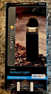 New 20W Low Voltage 12V Garden Landscape Bollard Path Light - Metal - Image 1 of 4