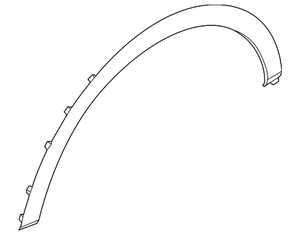 Genuine Hyundai Wheel Opening Molding 877F1-IY010 - Picture 1 of 2