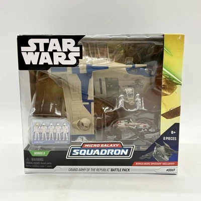 Star Wars Micro Galaxy Squadron Gran Ejército de la República Battle Pack (Azul) Foto 1 de 4