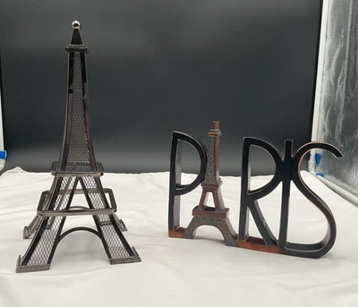 Decorative Home Decor Featuring The Eiffel Tower And Paris Statue - Image 1 of 4