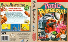 Caja de estuche de juego Panic Restaurant NES + solo obra de arte de portada (sin juego)