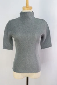 PLEATS PLEASE Gray High Neck Half Sleeve Top 110 9566 - Picture 1 of 5