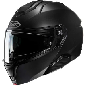 HJC CASCO MOTO MODULARE I91 MONO SEMI FLAT BLACK/NERO OPACO  22-06 - Picture 1 of 5