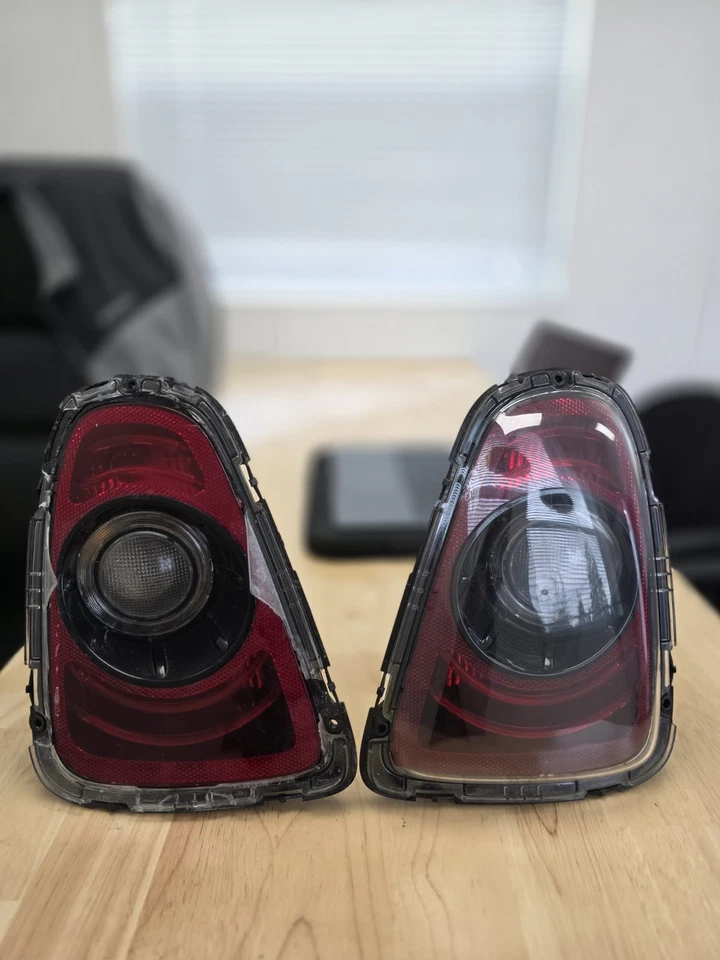 Genuine Mini R57 LCI Smoked Rear Lights - 63212320380 Black Line - Image 1 of 4