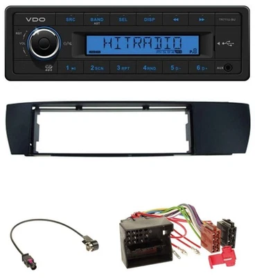 VDO AUX 1DIN MP3 USB Autoradio für BMW X3 (E83 2004-2010) seitlich - Bild 1 von 4