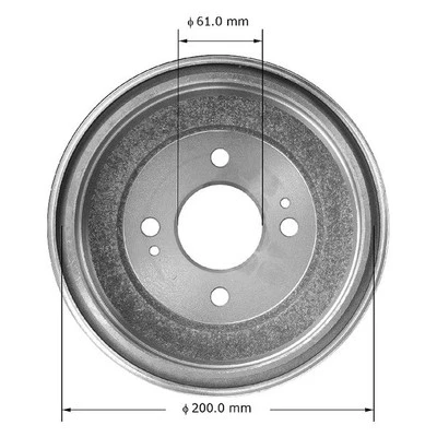 For Honda Civic 1988-1991 Bendix PDR0606 Global Premium Rear Brake Drum Foto 1 de 3