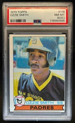 1979 Topps Ozzie Smith Rookie RC #116 Padres PSA 8 - Imagem 1 de 2