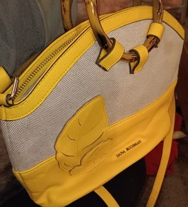 Kim Rogers Purse Yellow Zipper Over The Shoulder Handbag - Picture 1 of 9