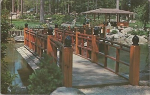 Japanese Gardens Accomplishment Bridge Long Life Lake Birmingham AL Postkarte KQ3 - Bild 1 von 2