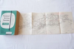 Sept 1962 to June 1963 Southern Region Passenger Railway Timetable & Map - Picture 1 of 10