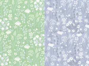 Rose & Hubble Bluebells Flower Daisy Floral Fabric Craft Fabric Material 110cm - Picture 1 of 2