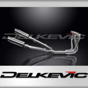 HONDA CBR1100XX BLACKBIRD IMPIANTO SCARICO COMPLETO 4-2 200mm INOX ROTONDO - Foto 1 di 4