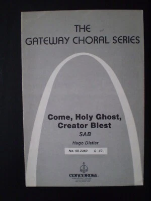 Come, Holy Ghost, Creator Blest (SAB) - Distler - Image 1 of 3
