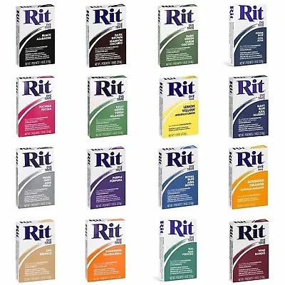 Tela En Polvo Rit Dye Todo Uso Tinte En Polvo Surtidos Colores Cajas De 1/8 Oz • 9.56€