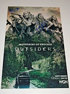 THE OUTSIDERS CAST SIGNED X2 AUTOGRAPHED 12X18 PHOTO POSTER RYAN HURST JACKSON - Picture 1 of 3