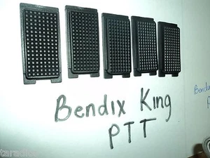 8 Ersatz GUMMI PTT TASTE Bendix King BK Radio DPH GPH EPH LPH Befehl - Bild 1 von 12