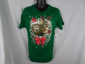 Holiday Time Cats Christmas Shirt Size S - Picture 1 of 9