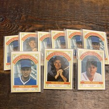 (9) 1989 JJ Nissen 20 Card Baseball Super Stars Set Ted Williams Mattingly