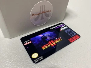 Etiqueta de juego de repuesto Mortal Kombat II (SNES) Super Nintendo - Imagen 1 de 1