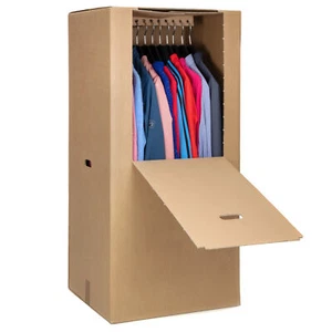 3 XXL Kleiderkarton Kleiderbox Kartonschrank Kartons PROFIWARE FREIHAUS Midori-E - Bild 1 von 10