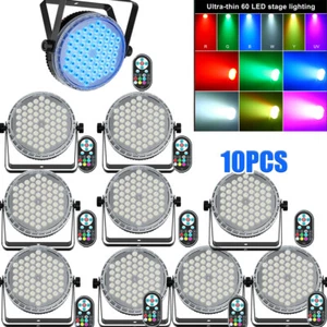 240W 60LEDs PAR Licht RGBW Bühnenbeleuchtung Strobe DMX DJ Disco Party Club Licht - Bild 1 von 18