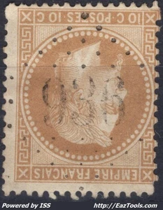 FRANCE EMPIRE N°28A AVEC OBLITERATION GC 936 CHATEAUNEUF DE RANDON LOZERE - Picture 1 of 2
