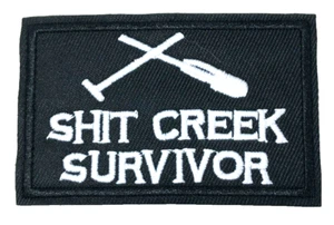 Patch Sew On Take Off Embroidered Clothing Hats Jackets Coat Sign Message A467 - Picture 1 of 3