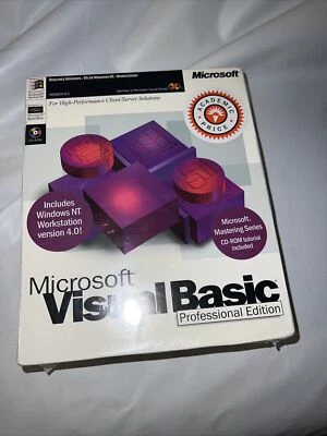Microsoft Visual Basic Professional Edition Version 5.0 Academic New Sealed - Image 1 of 3