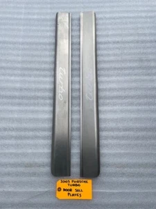 05 PORSCHE 996TT 996 TWIN TURBO OEM STAINLESS DOOR SILL TRIM PLATE 30K 01-05 - Bild 1 von 12