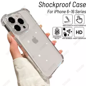 Großhandel Bulk stoßfeste durchsichtige Hülle für iPhone 16 15 14 13 12 11 Pro 8 7 6 Plus - Bild 1 von 8