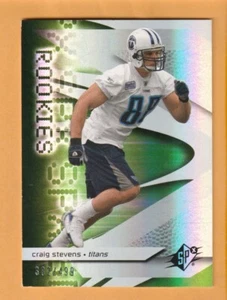 Craig Stevens Tennessee Titans 2008 SPx Rookies #101 /499 California Bears - Picture 1 of 2