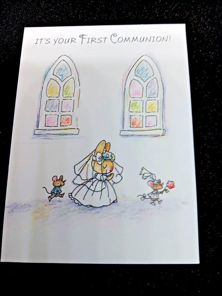 First Communion Greeting Card w/Envelope - Image 1 of 1