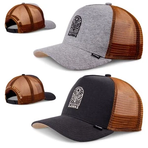 DJINNS Leaf Sun Trucker Cap - Mütze Kappe Meshcap Basecap Neu Cappy Caps Neu - Picture 1 of 7