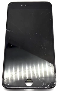 iPhone 8 Plus Original Black LCD Screen with Digitizer Replacement Glass Broken - Picture 1 of 14