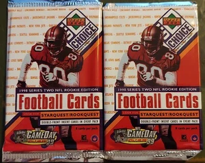 Lot of 2 Packs 1998 NFL UD Collectors Choice Series Two Rookie Edition - Picture 1 of 4