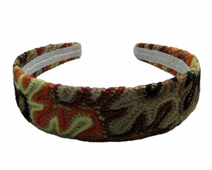 Multicolored Abstract Wave Pattern Headband 1-1/4" W- Various Colors Choose From - Picture 1 of 5