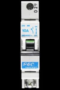 GEC VYNCKIER 10 AMP TYPE 3 M9 MCB CIRCUIT BREAKER X10 - Picture 1 of 6