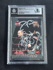 THE DUDLEY BOYZ 2001 FLEER WWF RAW IS WAR SIGNED AUTOGRAPHED CARD BAS AUTHENTIC