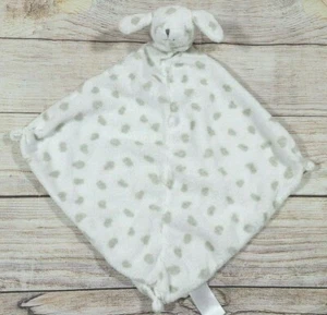Angel Dear Plush Dalmatian Puppy Dog Baby Lovey Security Blanket White Gray Dots - Picture 1 of 4