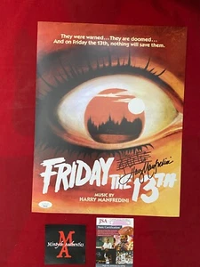 HARRY MANFREDINI AUTOGRAPHED SIGNED 11x14 PHOTO! FRIDAY THE 13TH! JSA COA! JASON - Picture 1 of 1