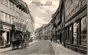 AK GRUSS AUS GÖTTINGEN LANGE GEISMARSTRASSE MIT GESCHÄFTE 1909 NIEDERSACHSEN - Bild 1 von 2