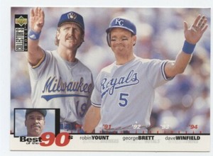 1995 Upper Deck Collectors Choice YOUNT BRETT WINFIELD Best of the 90s card # 54
