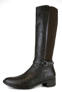 Aquatalia By Marvin K. Z39119* Side Zip Leather Knee High Boot Brown Size 11 M - Picture 1 of 7