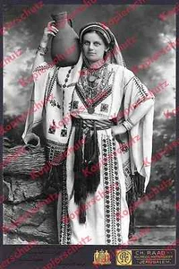 Chalil Raad Palästina Orient Tracht Frau Jerusalem Kaiserwappen Dt. Reich 1914 - Bild 1 von 1